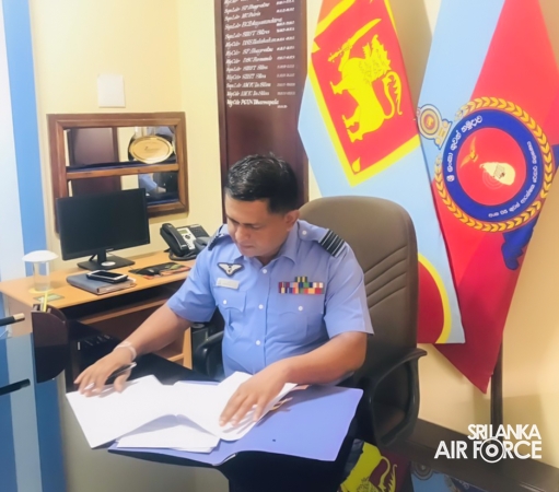 CHANGE OF COMMAND AT NO. 05 AIR DEFENCE RADAR SQUADRON SLAF STATION PALAVI