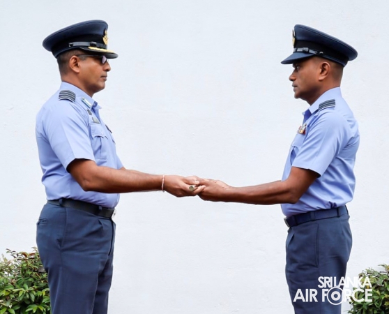CHANGE OF COMMAND AT AIR FIELD CONSTRUCTION WING, SLAF BASE RATMALANA
