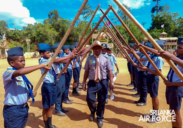 AIR SCOUTS OF THE SRI LANKA AIR FORCE SHINE AT GALLE CORROBOREE 2025