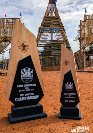 AIR SCOUTS OF THE SRI LANKA AIR FORCE SHINE AT GALLE CORROBOREE 2025