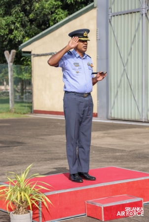CHANGE OF COMMAND AT AIRCRAFT OVERHAUL WING SLAF BASE KATUNAYAKE