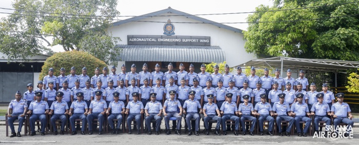 AERONAUTICAL ENGINEERING SUPPORT WING SLAF BASE RATMALANA CELEBRATES 17TH ANNIVERSARY