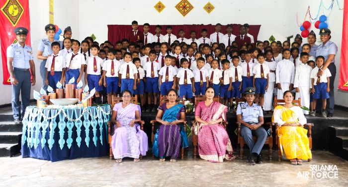 SLAF STATION BIA SUCCESSFULLY COMPLETES 'GUWAN MITHUDAM' PROJECT AT WALANA LAKSHMI JUNIOR SCHOOL