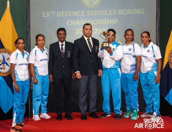 SLAF WOMEN’S BOXING TEAM CROWNED AT THE 13TH DEFENCE SERVICES BOXING CHAMPIONSHIP 2024/2025
