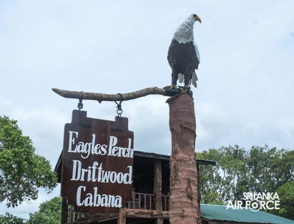 RELOCATED “EAGLES’ PERCH DRIFTWOOD CABANA” DECLARED OPEN AT SLAF BASE VAVUNIYA