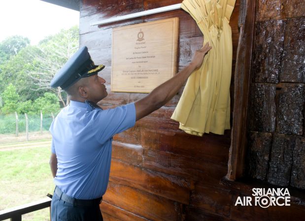 RELOCATED “EAGLES’ PERCH DRIFTWOOD CABANA” DECLARED OPEN AT SLAF BASE VAVUNIYA