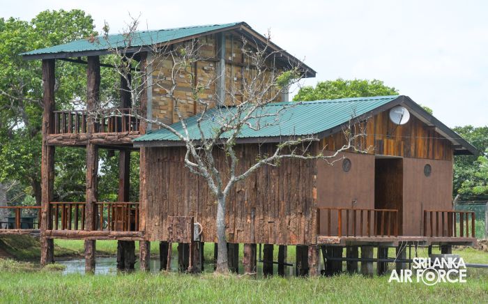 RELOCATED “EAGLES’ PERCH DRIFTWOOD CABANA” DECLARED OPEN AT SLAF BASE VAVUNIYA