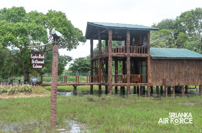 RELOCATED “EAGLES’ PERCH DRIFTWOOD CABANA” DECLARED OPEN AT SLAF BASE VAVUNIYA