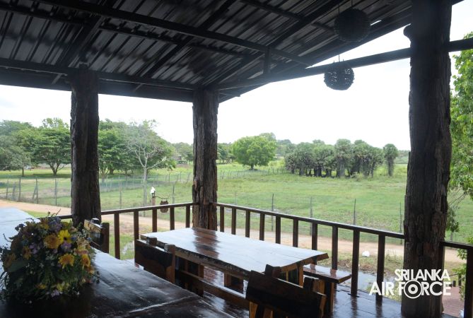 RELOCATED “EAGLES’ PERCH DRIFTWOOD CABANA” DECLARED OPEN AT SLAF BASE VAVUNIYA