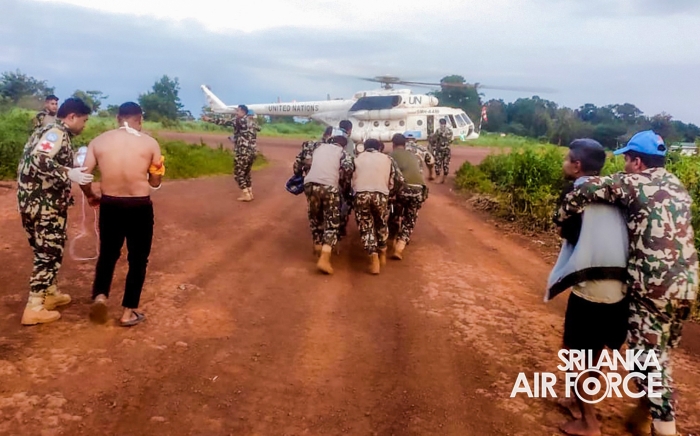 SRI
AVIATION UNIT EXECUTES DARING CASEVAC MISSION IN HOSTILE ZEMIO