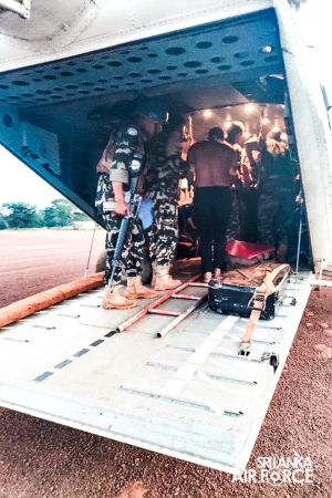 SRI
AVIATION UNIT EXECUTES DARING CASEVAC MISSION IN HOSTILE ZEMIO