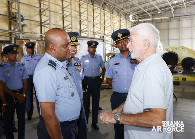AIR FORCE COMMANDER REVIEWS PROGRESS OF DEVELOPMENT PROJECTS AT SLAF BASE KATUNAYAKE