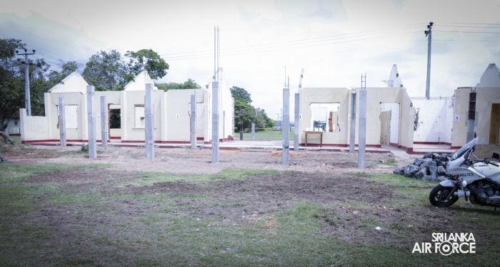 AIR FORCE COMMANDER REVIEWS PROGRESS OF DEVELOPMENT PROJECTS AT SLAF BASE KATUNAYAKE