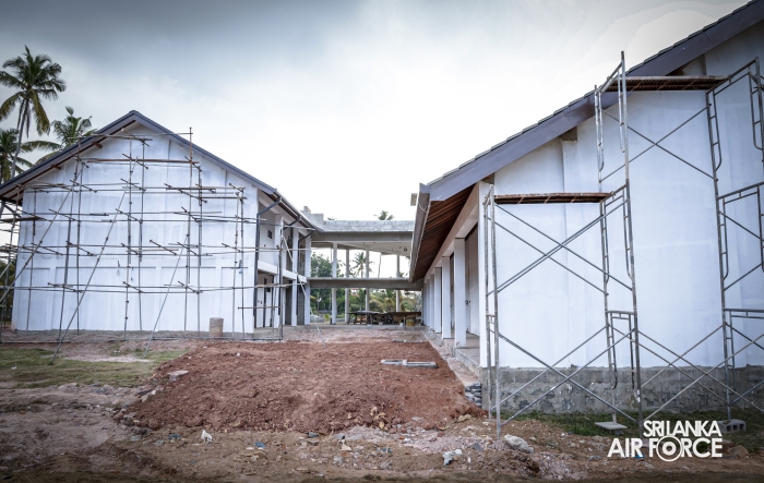 AIR FORCE COMMANDER REVIEWS PROGRESS OF DEVELOPMENT PROJECTS AT SLAF BASE KATUNAYAKE