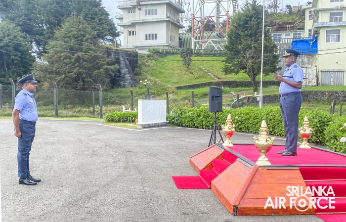 CHANGE OF COMMAND AT SLAF STATION PIDURUTALAGALA
