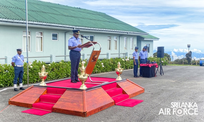 CHANGE OF COMMAND AT SLAF STATION PIDURUTALAGALA