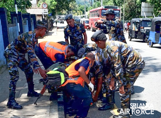 SLAF TROOPS ENGAGE IN DISASTER PREPAREDNESS DRIL AT BADULLA