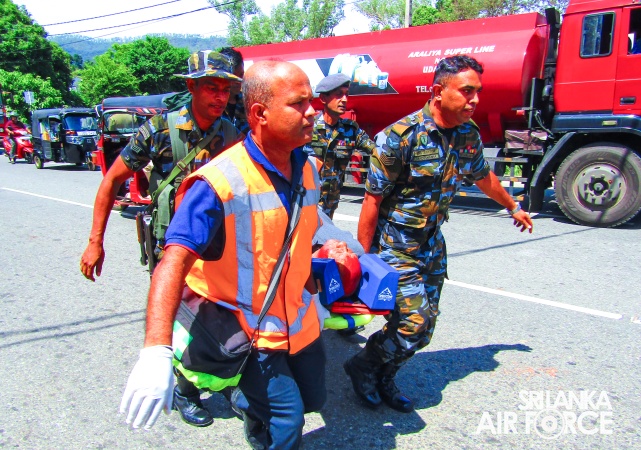 SLAF TROOPS ENGAGE IN DISASTER PREPAREDNESS DRIL AT BADULLA