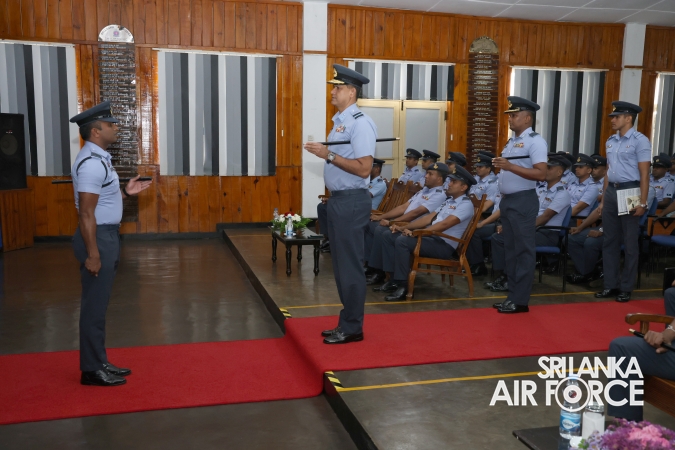 PACE STICK, LANYARD AND CANE AWARDING CEREMONY OF DRILL INSTRUCTORS AND GUNNER INSTRUCTORS AT SLAF CTS DIYATALAWA