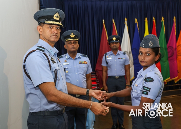 PACE STICK, LANYARD AND CANE AWARDING CEREMONY OF DRILL INSTRUCTORS AND GUNNER INSTRUCTORS AT SLAF CTS DIYATALAWA