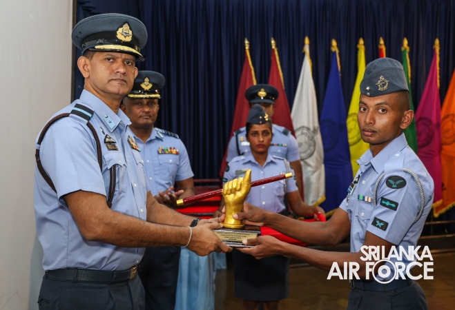 PACE STICK, LANYARD AND CANE AWARDING CEREMONY OF DRILL INSTRUCTORS AND GUNNER INSTRUCTORS AT SLAF CTS DIYATALAWA