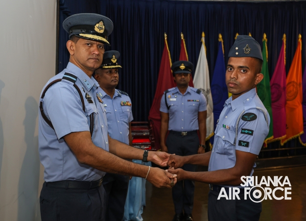 PACE STICK, LANYARD AND CANE AWARDING CEREMONY OF DRILL INSTRUCTORS AND GUNNER INSTRUCTORS AT SLAF CTS DIYATALAWA