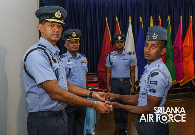 PACE STICK, LANYARD AND CANE AWARDING CEREMONY OF DRILL INSTRUCTORS AND GUNNER INSTRUCTORS AT SLAF CTS DIYATALAWA