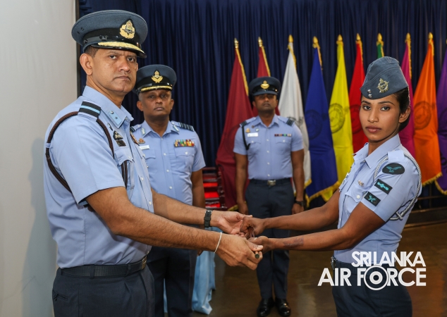 PACE STICK, LANYARD AND CANE AWARDING CEREMONY OF DRILL INSTRUCTORS AND GUNNER INSTRUCTORS AT SLAF CTS DIYATALAWA