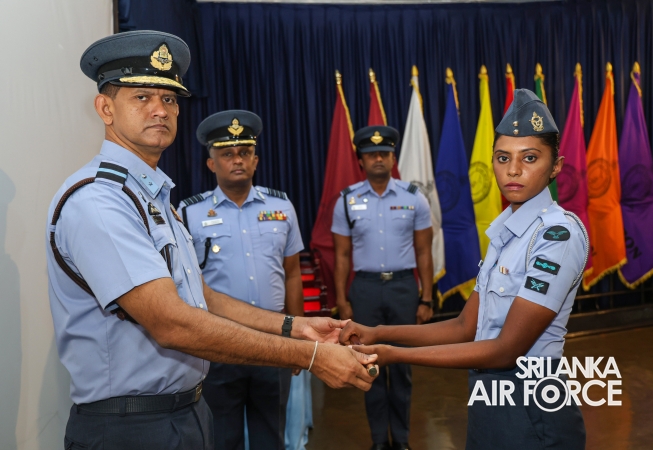 PACE STICK, LANYARD AND CANE AWARDING CEREMONY OF DRILL INSTRUCTORS AND GUNNER INSTRUCTORS AT SLAF CTS DIYATALAWA