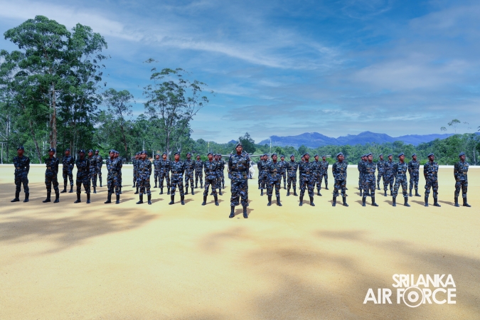 SLAF COMBAT TRAINING SCHOOL DIYALAWA CONDUCTS A SPECIAL PARADE TO MARK THE SUCCESSFUL COMPLETION OF INSTRUCTORS COURSES
