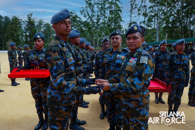 SLAF COMBAT TRAINING SCHOOL DIYALAWA CONDUCTS A SPECIAL PARADE TO MARK THE SUCCESSFUL COMPLETION OF INSTRUCTORS COURSES