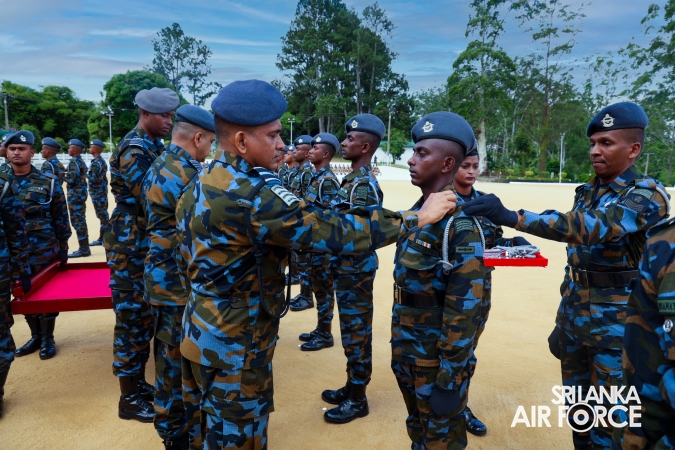 SLAF COMBAT TRAINING SCHOOL DIYALAWA CONDUCTS A SPECIAL PARADE TO MARK THE SUCCESSFUL COMPLETION OF INSTRUCTORS COURSES