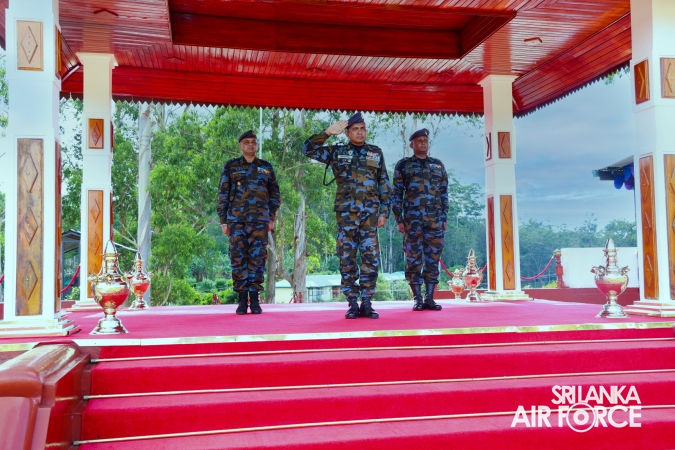 SLAF COMBAT TRAINING SCHOOL DIYALAWA CONDUCTS A SPECIAL PARADE TO MARK THE SUCCESSFUL COMPLETION OF INSTRUCTORS COURSES