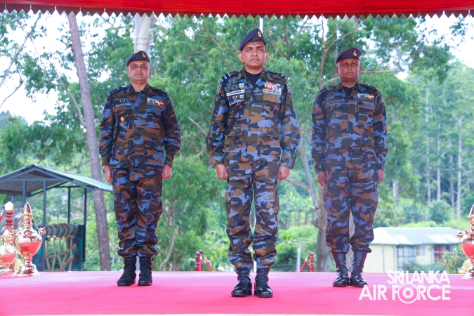 SLAF COMBAT TRAINING SCHOOL DIYALAWA CONDUCTS A SPECIAL PARADE TO MARK THE SUCCESSFUL COMPLETION OF INSTRUCTORS COURSES