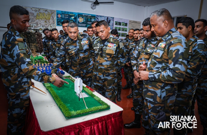 SLAF COMBAT TRAINING SCHOOL DIYALAWA CONDUCTS A SPECIAL PARADE TO MARK THE SUCCESSFUL COMPLETION OF INSTRUCTORS COURSES