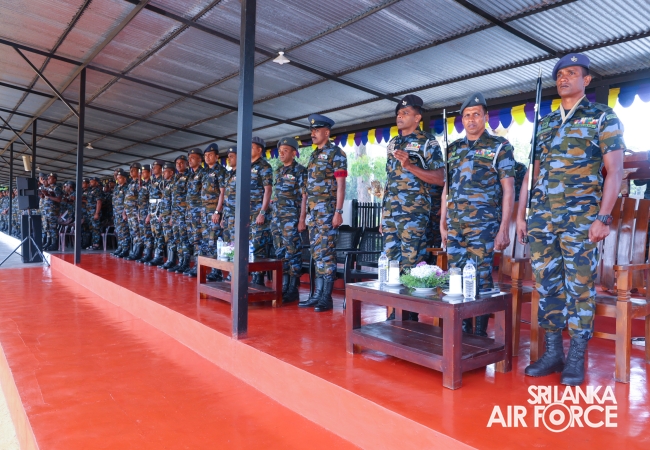 SLAF COMBAT TRAINING SCHOOL DIYALAWA CONDUCTS A SPECIAL PARADE TO MARK THE SUCCESSFUL COMPLETION OF INSTRUCTORS COURSES
