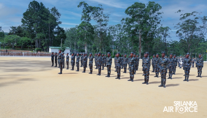 SLAF COMBAT TRAINING SCHOOL DIYALAWA CONDUCTS A SPECIAL PARADE TO MARK THE SUCCESSFUL COMPLETION OF INSTRUCTORS COURSES