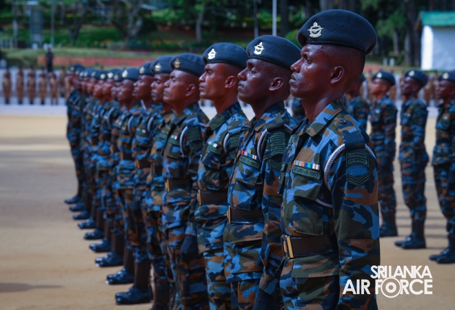 SLAF COMBAT TRAINING SCHOOL DIYALAWA CONDUCTS A SPECIAL PARADE TO MARK THE SUCCESSFUL COMPLETION OF INSTRUCTORS COURSES