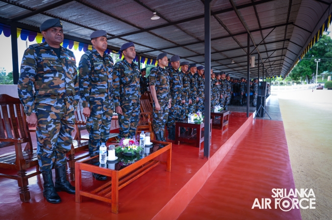 SLAF COMBAT TRAINING SCHOOL DIYALAWA CONDUCTS A SPECIAL PARADE TO MARK THE SUCCESSFUL COMPLETION OF INSTRUCTORS COURSES