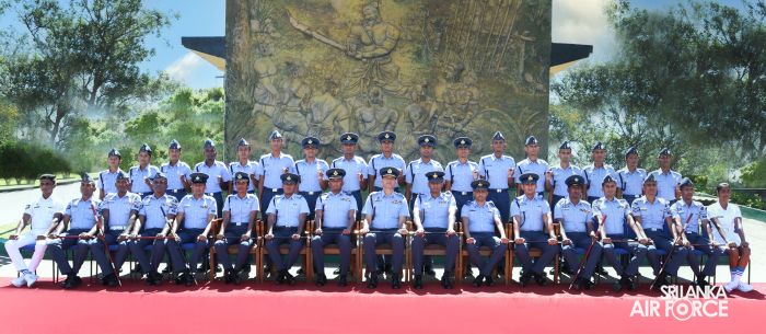 LANYARD AND CANE AWARDING CEREMONY OF NO.56 REGIMENT BRANCH TRAINING COURSE AT SLAF CTS DIYATALAWA