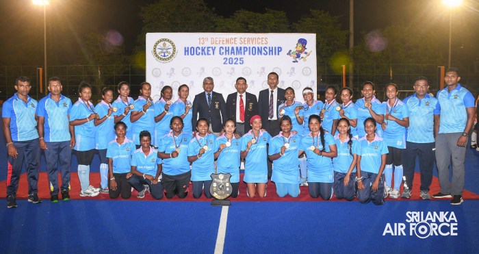 SLAF
SHINES AT THE 13TH DEFENCE SERVICES HOCKEY TOURNAMENT – 2025