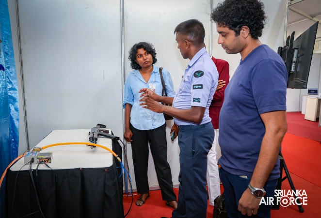 SLAF DISPLAYS INDIGENOUS AERIAL INNOVATIONS AT 5TH ‘SAHASAK NIMAVUM’ INTERNATIONAL INVENTION EXHIBITION