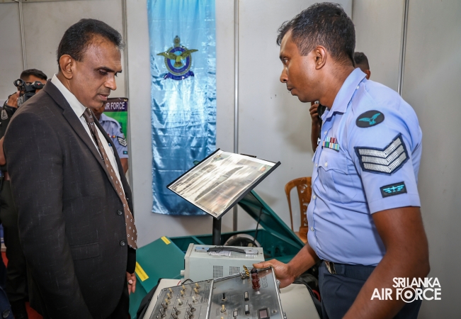 SLAF DISPLAYS INDIGENOUS AERIAL INNOVATIONS AT 5TH ‘SAHASAK NIMAVUM’ INTERNATIONAL INVENTION EXHIBITION