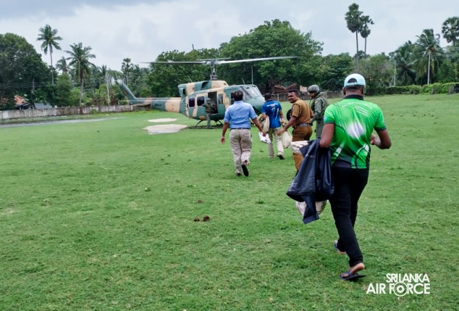 SLAF BELL 212 TRANSPORTS A/L ANSWER SCRIPTS FROM DELFT ISLAND