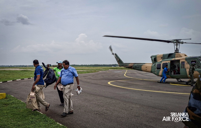 SLAF BELL 212 TRANSPORTS A/L ANSWER SCRIPTS FROM DELFT ISLAND