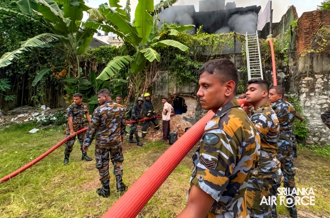 SLAF ASSISTS TO DOUSE THE FIRE AT VAUXHALL STREET