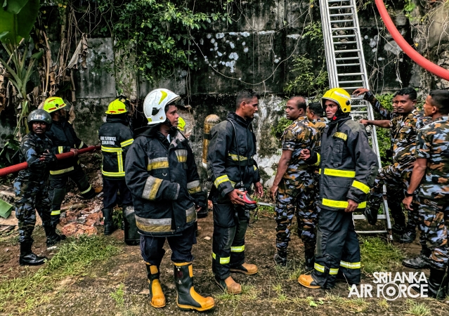 SLAF ASSISTS TO DOUSE THE FIRE AT VAUXHALL STREET