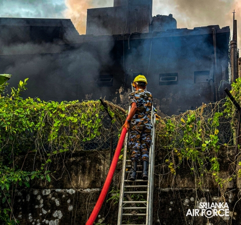 SLAF ASSISTS TO DOUSE THE FIRE AT VAUXHALL STREET