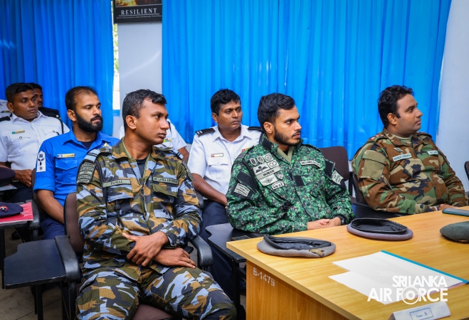 US DELEGATION OBSERVES FIRE AND RESCUE TRAINING AT SLAF KATUNAYAKE