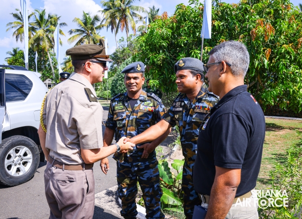 US DELEGATION OBSERVES FIRE AND RESCUE TRAINING AT SLAF KATUNAYAKE